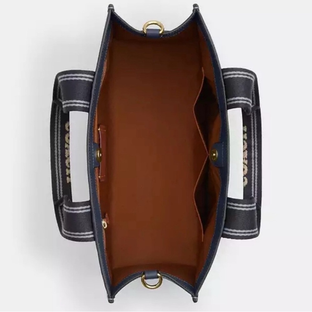 New Coach Smith Tote 24 Crossbody In Leather IM/DENIM MULTI CBH14 - Picture 7 of 7